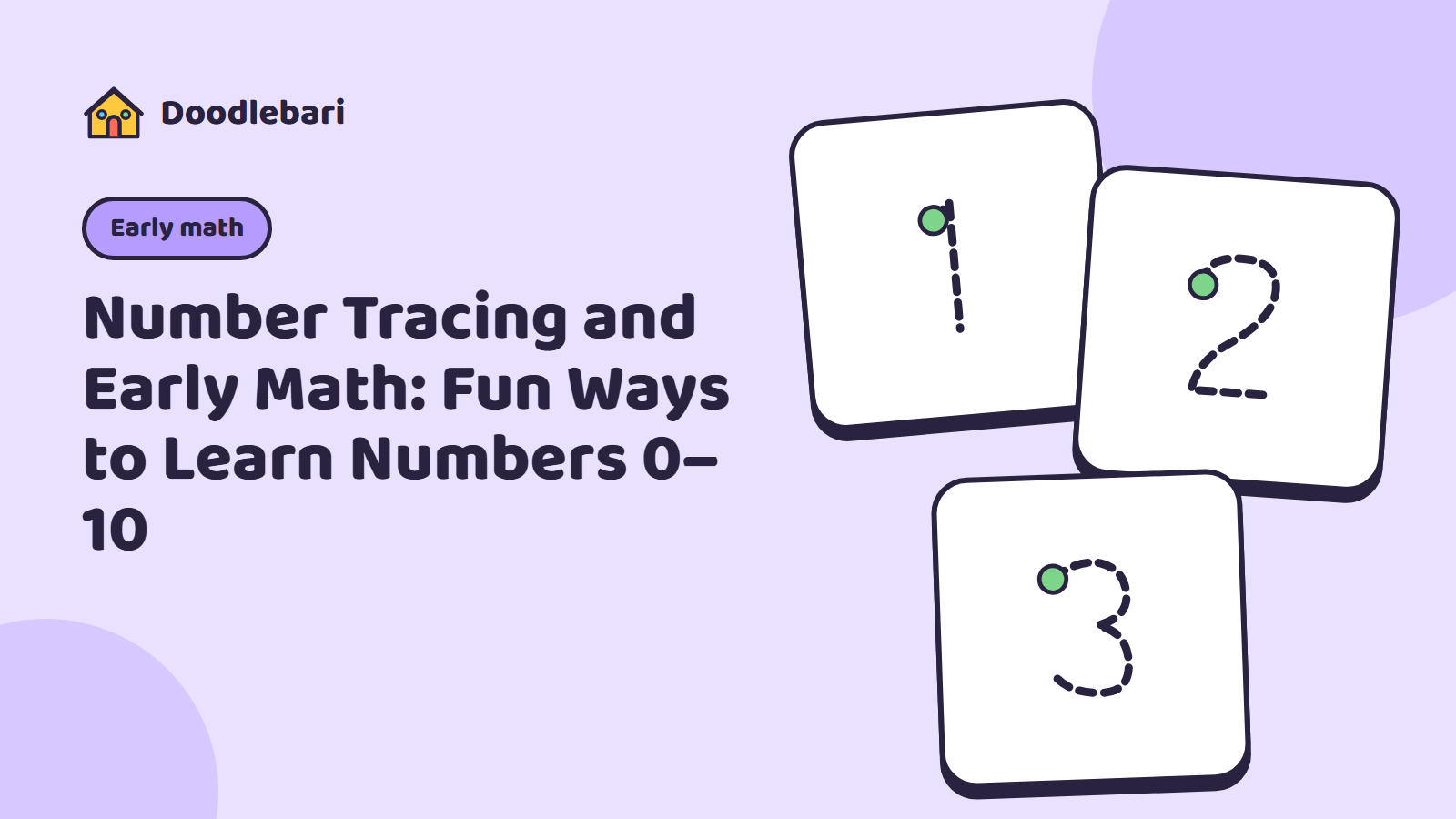 Number Tracing and Early Math: Fun Ways to Learn Numbers 0–10